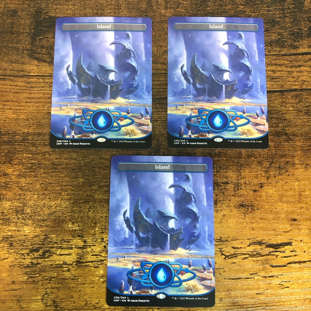 Magic the Gathering MTG Unfinity Island x3 NM